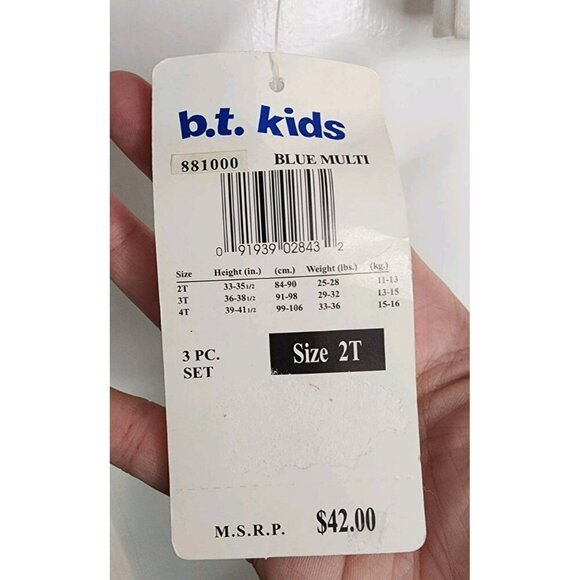 B.T. Kids Boys Sz 2T Construction Dog Work Zone Sweater White Turtleneck Set NWT - Picture 4 of 6